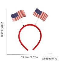 Women's IG Style Simple Style National Flag Star Plastic Hair Band Party Headpieces sku image 8