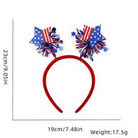 Women's IG Style Simple Style National Flag Star Plastic Hair Band Party Headpieces sku image 7