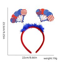 Women's IG Style Simple Style National Flag Star Plastic Hair Band Party Headpieces sku image 4