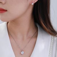 Básico Estilo Moderno Estilo Clásico Forma De Corazón Aleación Embutido Diamantes De Imitación Mujeres Conjunto De Joyas main image 1