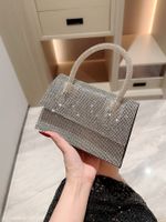 Silver Polyester Solid Color Evening Bags main image 3