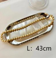 Einfacher Stil Runden Perlen Kupfer 18 Karat Vergoldet Frau Lange Halskette Halskette main image 2