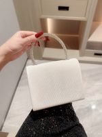 White Red Black Polyester Solid Color Evening Bags main image 4