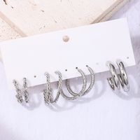 1 Set Simple Style Geometric Solid Color Alloy Ear Studs main image 10