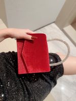 White Red Black Polyester Solid Color Evening Bags main image 10