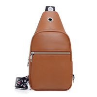 Women's Classic Style Solid Color Pu Leather Waist Bags sku image 4