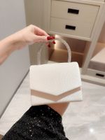 White Red Black Polyester Solid Color Evening Bags sku image 1