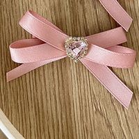 Women's Sweet Simple Style Bow Knot Cloth Hair Clip Hair Tie Brooches sku image 4