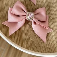 Women's Sweet Simple Style Bow Knot Cloth Hair Clip Hair Tie Brooches sku image 7