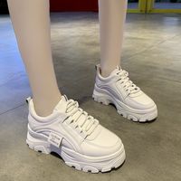 Women's Sports Solid Color Round Toe Chunky Sneakers main image 2