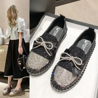 Women's Casual Solid Color Rhinestone Bowknot Round Toe Casual Shoes main image 5