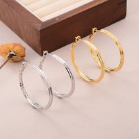 1 Pair Simple Style Solid Color Copper 18K Gold Plated Palladium White K Earrings main image 2