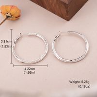 1 Pair Simple Style Solid Color Copper 18K Gold Plated Palladium White K Earrings sku image 2