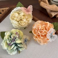 Women's Romantic Pastoral Flower Butterfly Cloth Three-dimensional Hair Clip main image 3