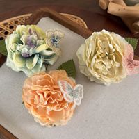 Women's Romantic Pastoral Flower Butterfly Cloth Three-dimensional Hair Clip main image 6