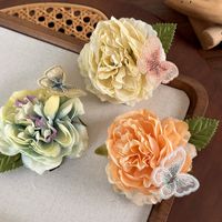 Women's Romantic Pastoral Flower Butterfly Cloth Three-dimensional Hair Clip main image 4