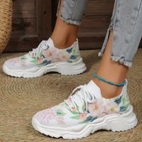 Women's Casual Colorful Floral Round Toe Sports Shoes main image 3