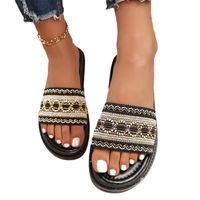 Women's Vacation Ethnic Style Solid Color Open Toe Slides Slippers main image 4