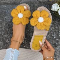 Women's Casual Vacation Floral Open Toe Slides Slippers main image 1