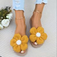 Women's Casual Vacation Floral Open Toe Slides Slippers main image 3