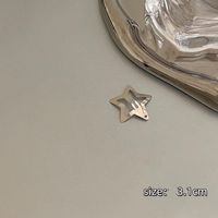 Women's Casual Simple Style Star Iron Plating Hair Clip sku image 1