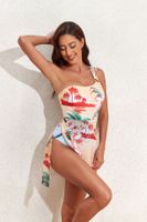 Women's Simple Style Ditsy Floral 1 Piece One Piece Swimwear main image 5