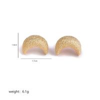1 Pair Simple Style Commute Korean Style Moon Water Droplets Flower Copper 18K Gold Plated Silver Plated Ear Studs main image 2