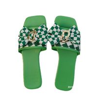 Women's Casual Vacation Plaid Bowknot Square Toe Slides Slippers main image 5