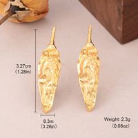 1 Pair Elegant Luxurious Queen Plant Bee Inlay Alloy Copper Glass Stone Pearl Zircon 18K Gold Plated Alluvial Gold Plated Ear Cuffs Ear Studs main image 2