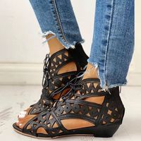 Women's Roman Style Solid Color Open Toe Roman Sandals sku image 10