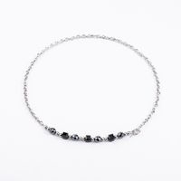 Casual Modern Style Cool Style Geometric Stainless Steel Glass Beaded Unisex Necklace main image 3