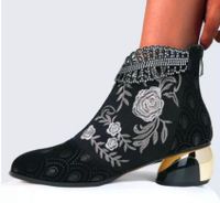 Women's Ethnic Style Printing Solid Color Point Toe Martin Boots main image 3