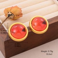 1 Pair Elegant Luxurious Queen Plant Bee Inlay Alloy Copper Glass Stone Pearl Zircon 18K Gold Plated Alluvial Gold Plated Ear Cuffs Ear Studs sku image 2