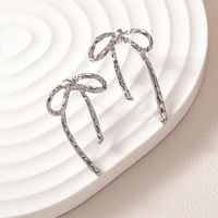 1 Pair Sweet Simple Style Bow Knot Plating Zinc Alloy Ear Studs main image 4