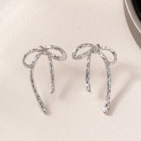 1 Pair Sweet Simple Style Bow Knot Plating Zinc Alloy Ear Studs main image 6