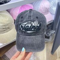 Unisex Casual Hip-Hop Commute Letter Number Embroidery Curved Eaves Baseball Cap sku image 3