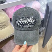 Unisex Casual Hip-Hop Commute Letter Number Embroidery Curved Eaves Baseball Cap sku image 5