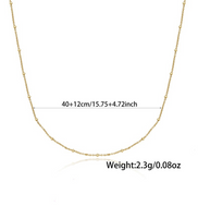 Sterling Silber 18 Karat Vergoldet Weißgold Plattiert Lässig Einfacher Stil Geometrisch Halskette main image 2