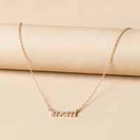 Bijoux En Gros MAMA Style Moderne Style Simple Lettre Alliage Strass Placage Incruster Collier main image 1