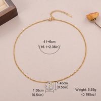Copper Gold Plated Elegant Glam Luxurious Plating Water Droplets Pendant Necklace sku image 2