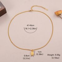 Copper Gold Plated Elegant Glam Luxurious Plating Water Droplets Pendant Necklace sku image 1