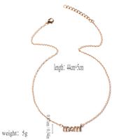 Bijoux En Gros MAMA Style Moderne Style Simple Lettre Alliage Strass Placage Incruster Collier main image 2