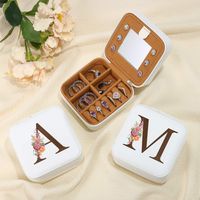 Casual Solid Color Pu Leather Jewelry Boxes main image 1