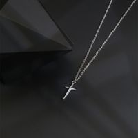 Stainless Steel 18K Gold Plated Simple Style Star Pendant Necklace main image 4