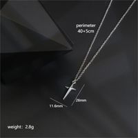 Stainless Steel 18K Gold Plated Simple Style Star Pendant Necklace sku image 1