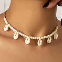 Bohemian Beach Shell Synthetic Resin Shell Beaded Women's Necklace main image 1