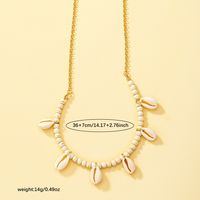 Bohemian Beach Shell Synthetic Resin Shell Beaded Women's Necklace main image 2