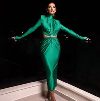 Women's Sheath Dress Streetwear Turtleneck Long Sleeve Solid Color Maxi Long Dress Banquet Date main image 1