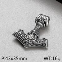 1 Piece 43*35mm Stainless Steel Anchor Polished Pendant sku image 2