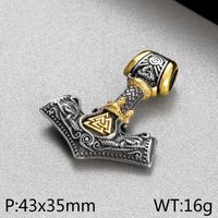 1 Piece 43*35mm Stainless Steel Anchor Polished Pendant sku image 3